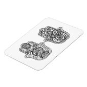 Magnet Flexible Hamsa Tirée À La Main Avec Ornements (Côté Gauche)