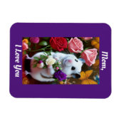 Magnet Flexible Hamster avec l'aimant de la fête des mères Roses (Horizontal)