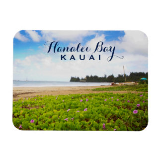 Magnet Flexible Hanalei Bay, Kauai Hawaii Beach Flowers