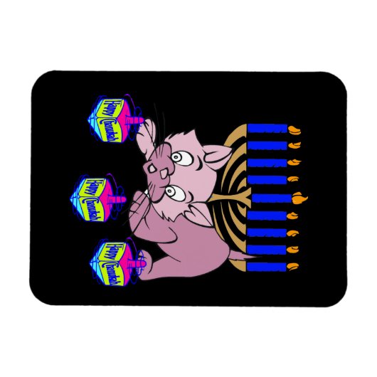 Magnet Flexible Hanoukka Kitty (Horizontal)