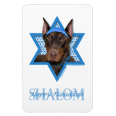 Magnet Flexible Hanoukka Star of David - Doberman - Rocky (Vertical)