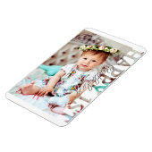Magnet Flexible Happy 1st Birthday Photo keepsake (Côté Gauche)