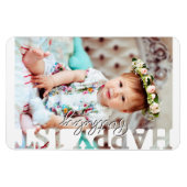 Magnet Flexible Happy 1st Birthday Photo keepsake (Horizontal)
