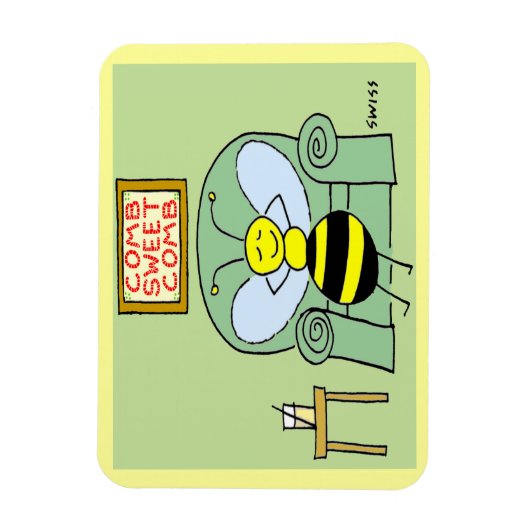 Magnet Flexible Happy Bee Large Aimant (Vertical)