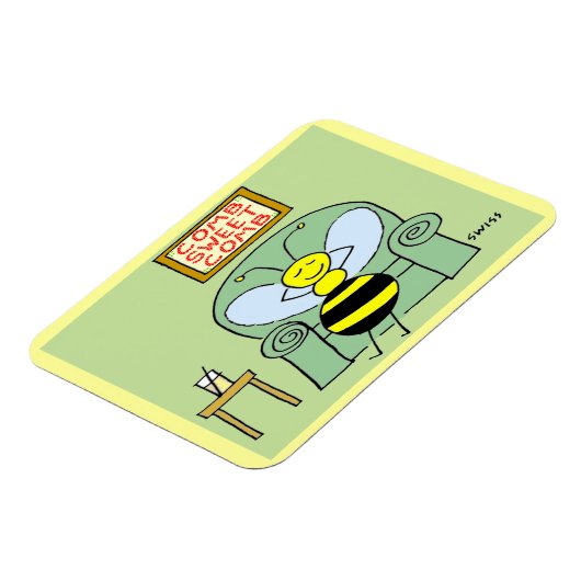 Magnet Flexible Happy Bee Large Aimant (Côté Gauche)