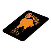 Magnet Flexible Happy Big Foot Halloween (Côté Gauche)