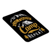 Magnet Flexible Happy Camper Mange Camp de sommeil Répéter (Côté Droit)