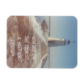 Magnet Flexible Happy Destiny Inpirational Lighthouse Photographie (Horizontal)