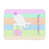 Magnet Flexible Happy Easter Bunny and Eggs (Horizontal)