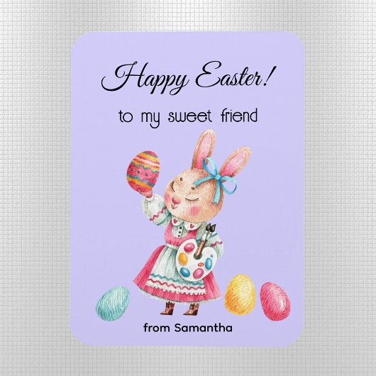 Magnet Flexible Happy Easter Flexible pour un ami personnalisé