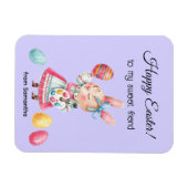 Magnet Flexible Happy Easter Flexible pour un ami personnalisé (Horizontal)