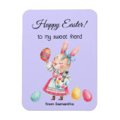 Magnet Flexible Happy Easter Flexible pour un ami personnalisé (Vertical)