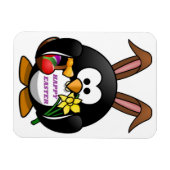 MAGNET FLEXIBLE "HAPPY EASTER" PENGUIN BUNNY (Horizontal)