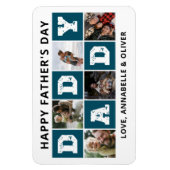 Magnet Flexible Happy Fête des pères Photo Collage (Vertical)