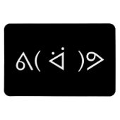 Magnet Flexible Happy Gary ᕕ( ᐛ )Meme Emoticon Text Art (Horizontal)