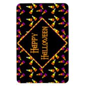 Magnet Flexible Happy Halloween Candy Corn Motif sur Black (Vertical)