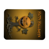 Magnet Flexible Happy Halloween Citrouille Tree (Horizontal)