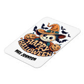 Magnet Flexible Happy Halloween - Haunted House Orange Black (Côté Gauche)