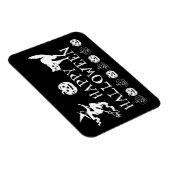 Magnet Flexible Happy Halloween noir blanc éffrayant (Côté Droit)
