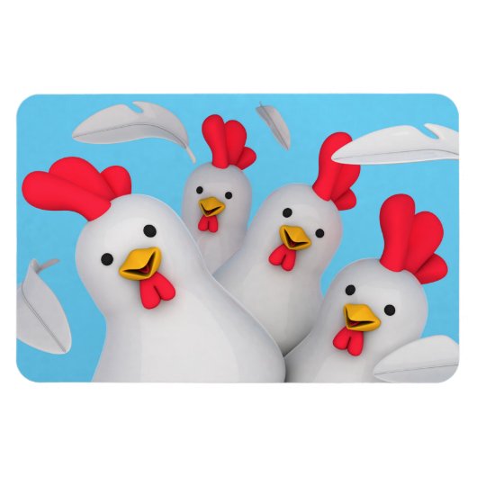Magnet Flexible Happy hen (Horizontal)