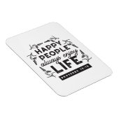 Magnet Flexible Happy Life with Faith – Proverbs 15:15 Art (Côté Droit)