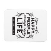 Magnet Flexible Happy Life with Faith – Proverbs 15:15 Art (Horizontal)
