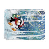 Magnet Flexible Happy Penguin - Noël (Horizontal)