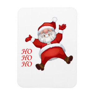 Magnet Flexible Happy Santa, HO-HO-HO