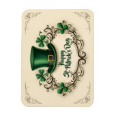 Magnet Flexible Happy St. Patrick’s Day Shamrock Design (Vertical)