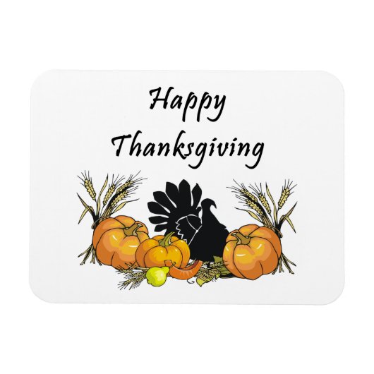 Magnet Flexible Happy Thanksgiving (Horizontal)