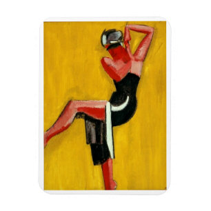 Magnet Flexible Harald Giersing, Dancer on Yellow Arrière - plan,