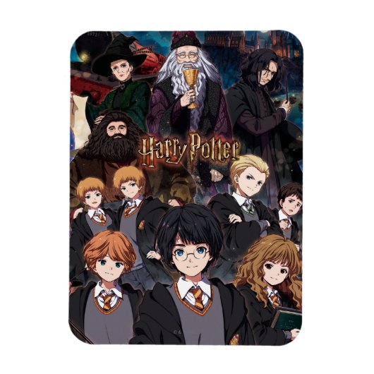 Magnet Flexible HARRY POTTER™ Anime Ensemble Scene (Vertical)