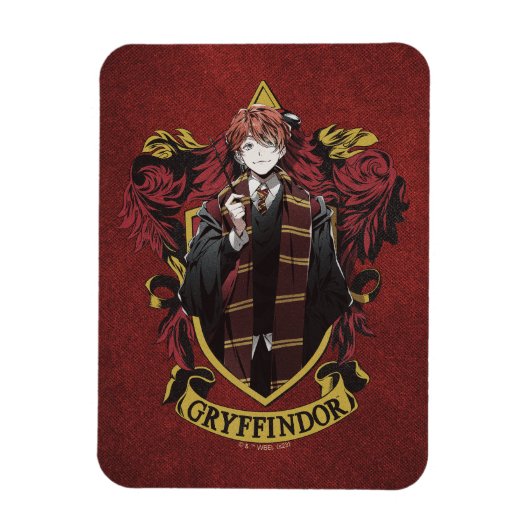 Magnet Flexible HARRY POTTER™ | Anime Ron Weasley Blason de la Mai (Vertical)