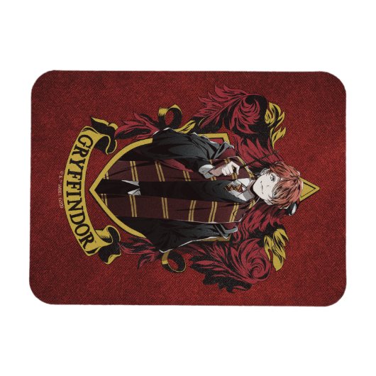 Magnet Flexible HARRY POTTER™ | Anime Ron Weasley House Crest (Horizontal)
