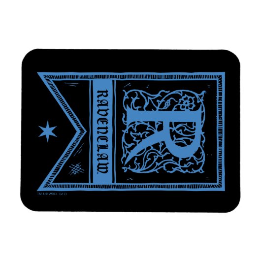 Magnet Flexible Harry Potter | Bannière de monogramme de Ravenclaw (Horizontal)