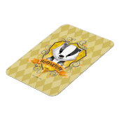 Magnet Flexible Harry Potter | Blason de POUFFELEUR™ charmant (Côté Gauche)