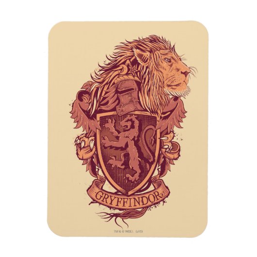 Magnet Flexible Harry Potter | Blason du Lion Gryffondor (Vertical)