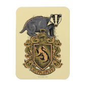 Magnet Flexible Harry Potter | Cimier de Hufflepuff avec Badger (Vertical)