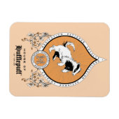 Magnet Flexible HARRY POTTER™ | Dessin délicat Blason de POUFFEENA (Horizontal)