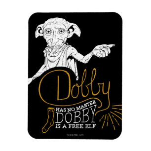 Magnet Flexible Harry Potter   Dobby N'A Pas De Maître