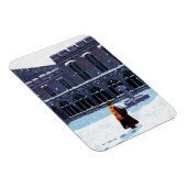 Magnet Flexible HARRY POTTER™ et Hedwig dans la cour de HOGWARTS™ (Côté Droit)