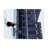 Magnet Flexible HARRY POTTER™ et Hedwig dans la cour de HOGWARTS™ (Horizontal)