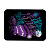 Magnet Flexible Harry Potter | Graphique de typographie du Knight  (Horizontal)