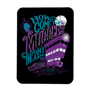 Magnet Flexible Harry Potter   Graphique de typographie du Knight 