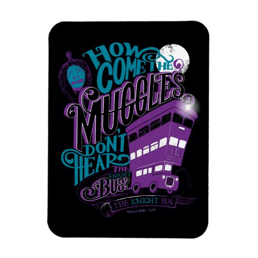 Magnet Flexible Harry Potter | Graphique de typographie du Knight  (Vertical)