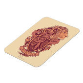 Magnet Flexible Harry Potter | Gryffindor Lion Crest (Côté Gauche)