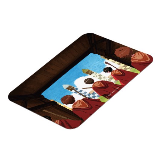 Magnet Flexible HARRY POTTER™ & GRYFFINDOR™ QUIDDITCH™ Team (Côté Gauche)