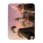 Magnet Flexible HARRY POTTER™ Hermione & Ron HOGWARTS™ Scène d'ani (Vertical)