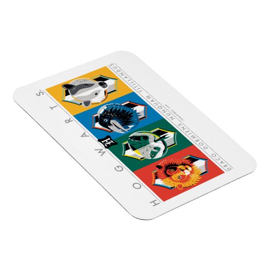 Magnet Flexible Harry Potter | HOGWARTS™ House Sigils (Côté Droit)