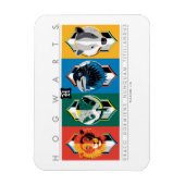 Magnet Flexible Harry Potter | HOGWARTS™ House Sigils (Vertical)